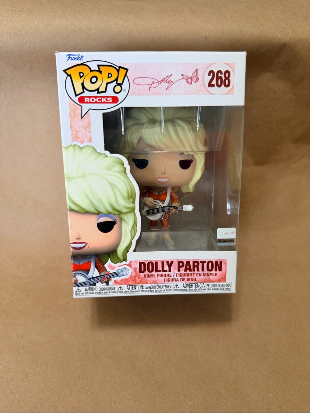 Funko Pop! Rocks Dolly Parton Vinyl Figure - Blonde, Pink, Orange
